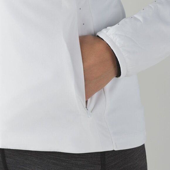 Lululemon Run For Cold Jacket- White Primaloft Lightweight Winter Jacket - Picture 7 of 14